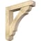Ekena Millwork Olympic Craftsman Rough Sawn Bracket w/ Offset Brace, Douglas Fir, 6"W x 30"D x 30"H BKT0604X30X30OLY04RDF - alternate 1